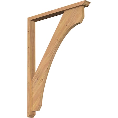 Ekena Millwork Legacy Traditional Smooth Bracket w/ Offset Brace, Western Red Cedar, 3 1/2"W x 32"D x 44"H BKT0402X32X44LEC01SWR
